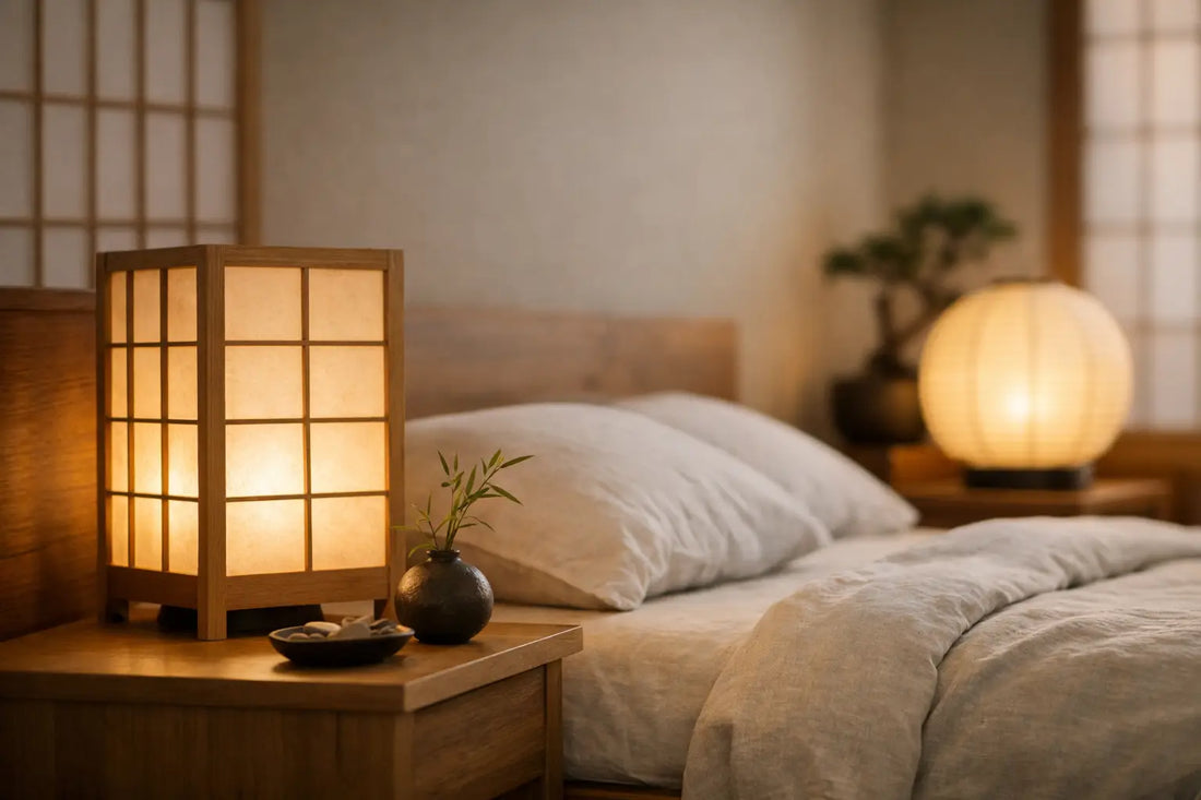 Japanese Style Bedside Lamps for Calmer Bedrooms