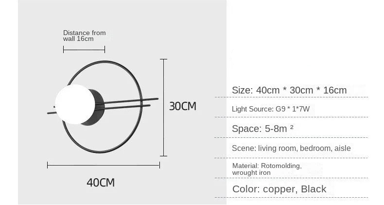 Circular Modern Wall Light