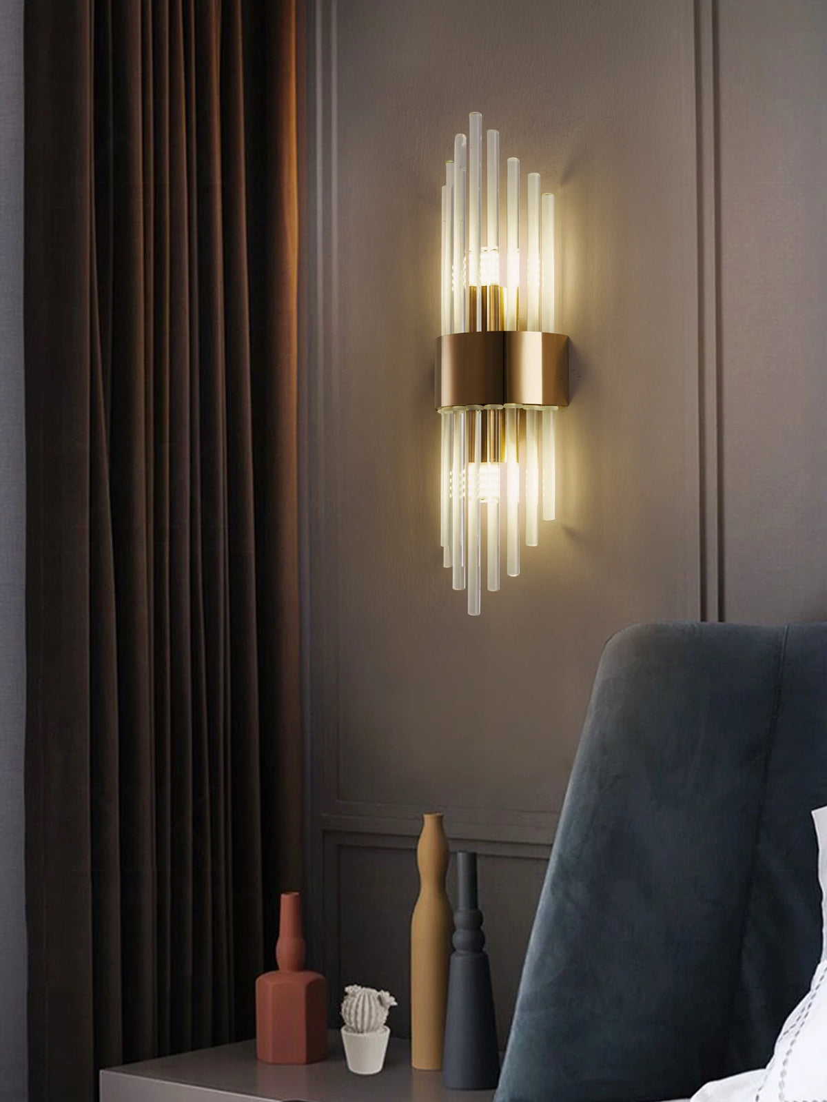 Crystal Rods Wall Light