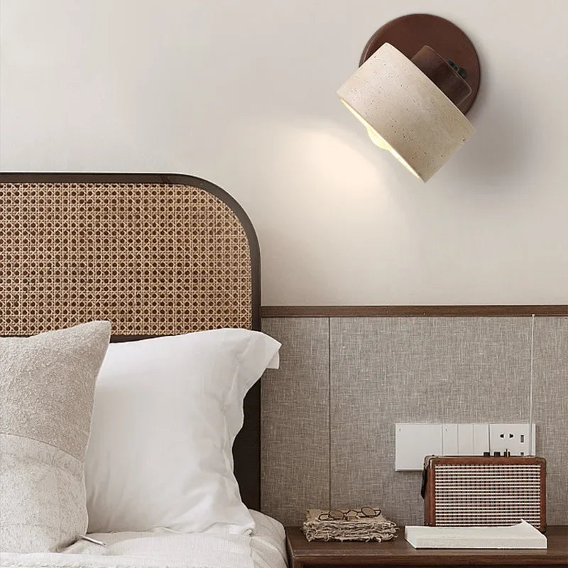 Walnut Wall Reading Lamp