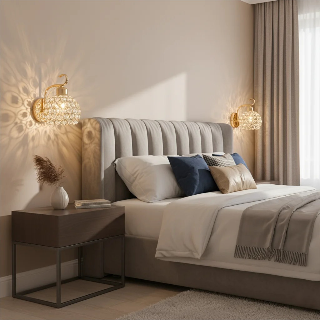Beaded Dome Wall Light