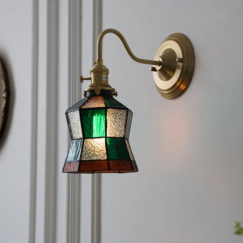 Green Tiffany Wall Light