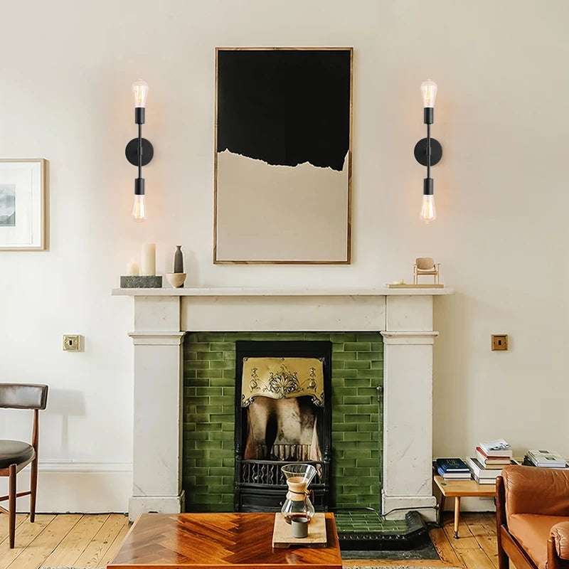 Wall Light with Twin E27 Bulbs