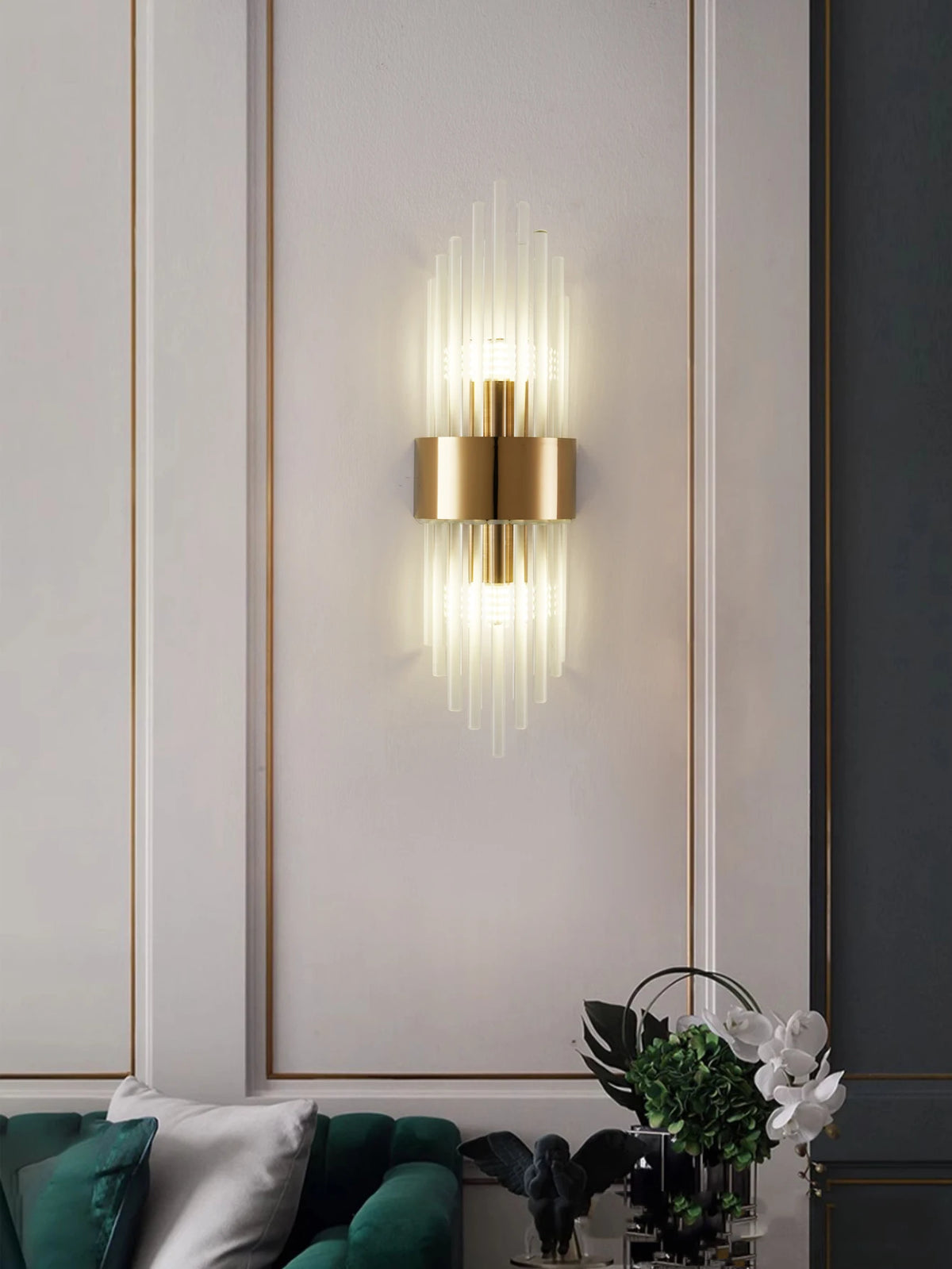 Crystal Rods Wall Light