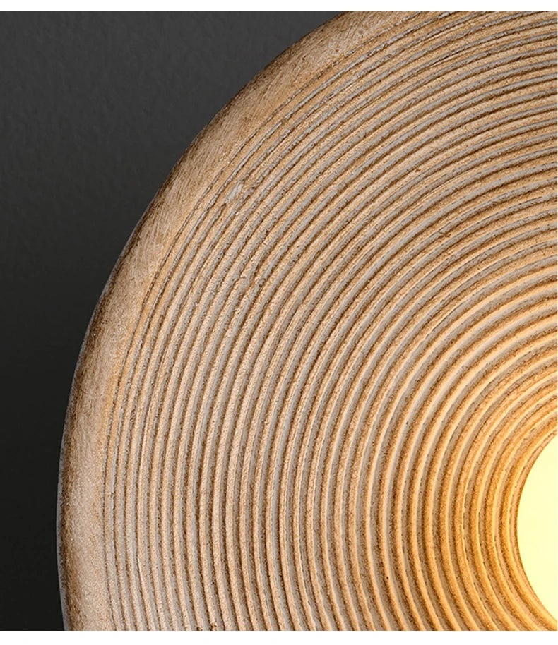 Round Ribbed Wall Light