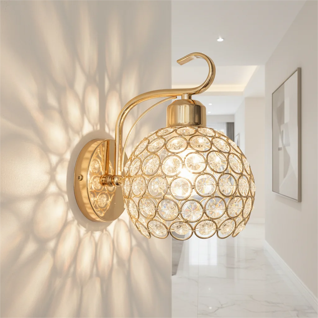 Beaded Dome Wall Light