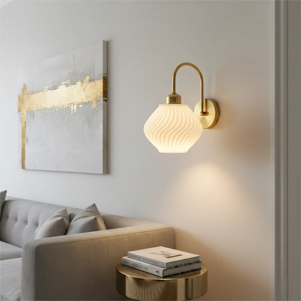 Retro Gold Wall Light