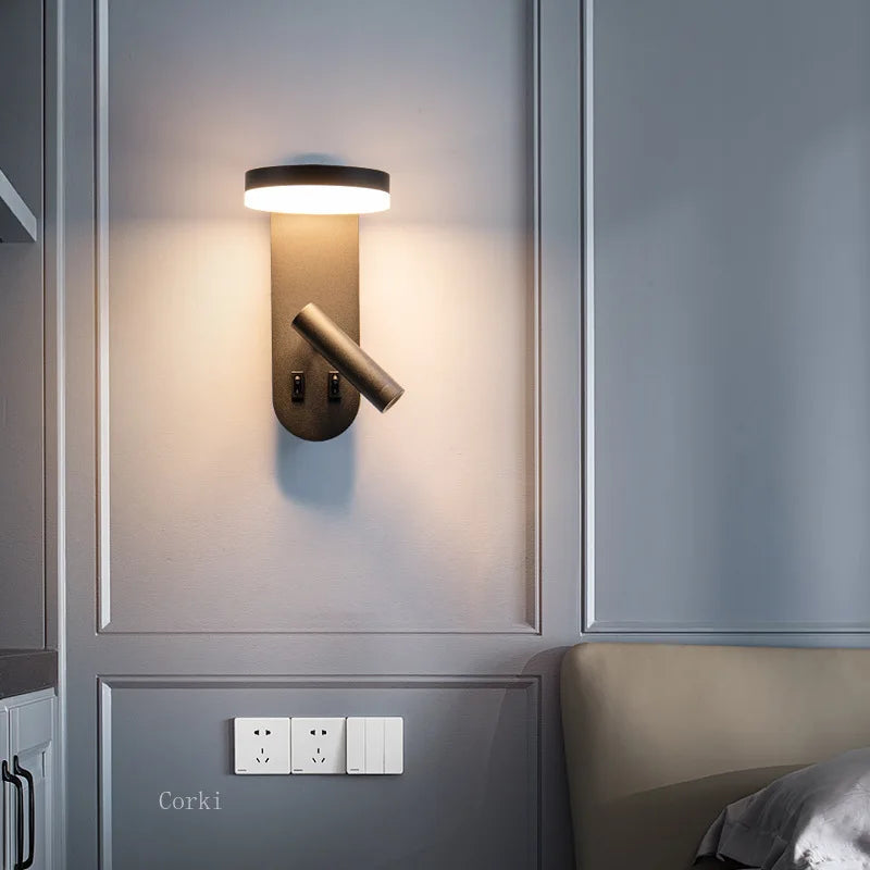 Wall Light with Reading Spotlight