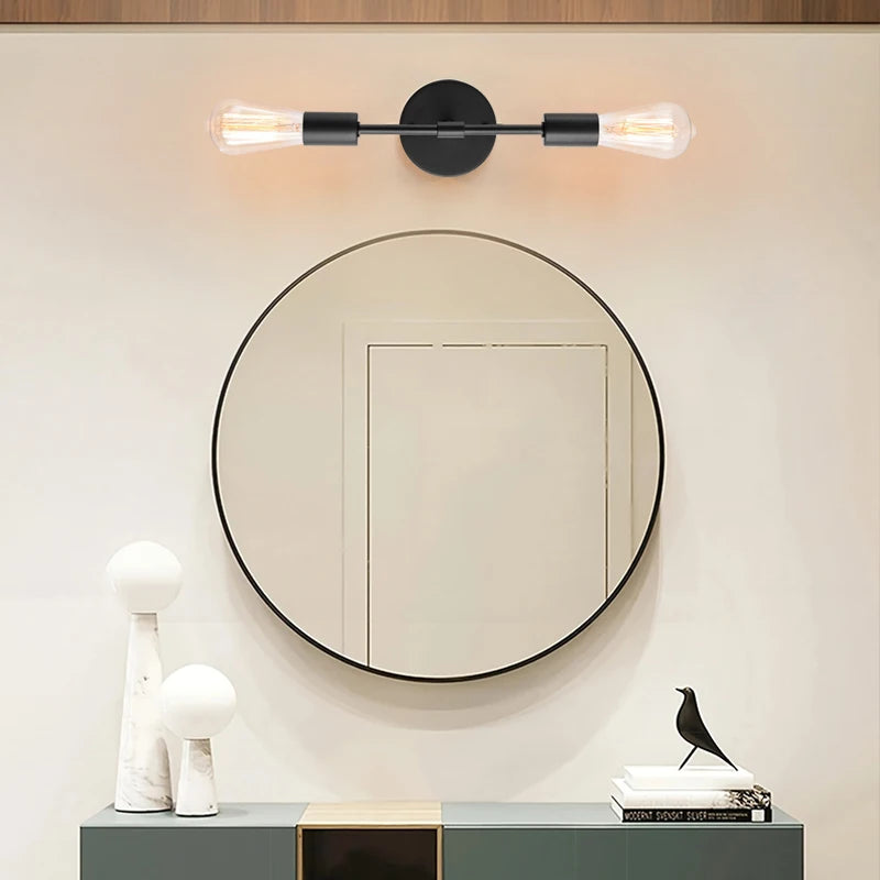 Wall Light with Twin E27 Bulbs