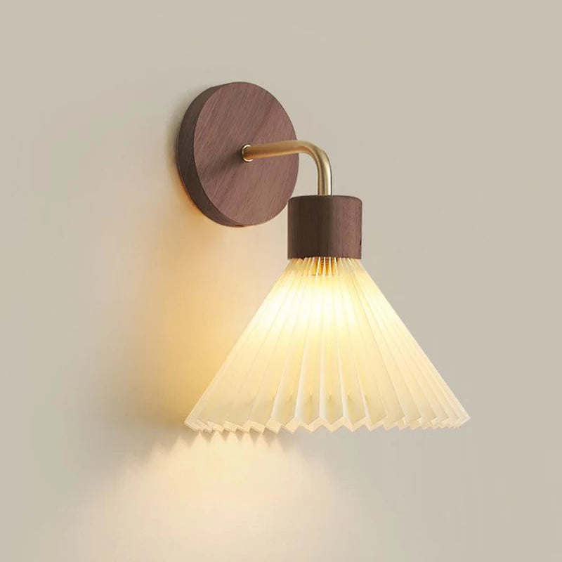 Pleated Fabric Wall Light