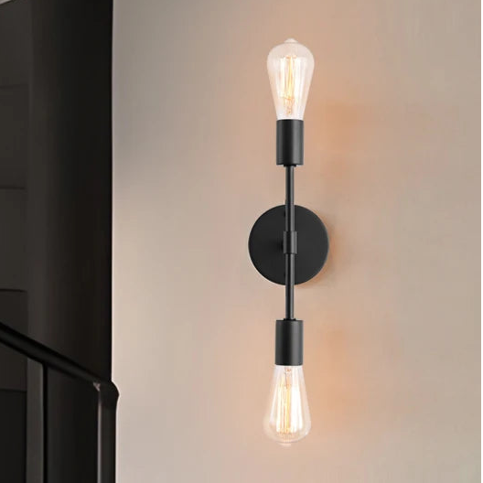 Wall Light with Twin E27 Bulbs