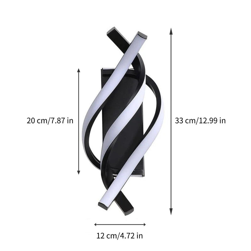 Spiral LED Wall Light