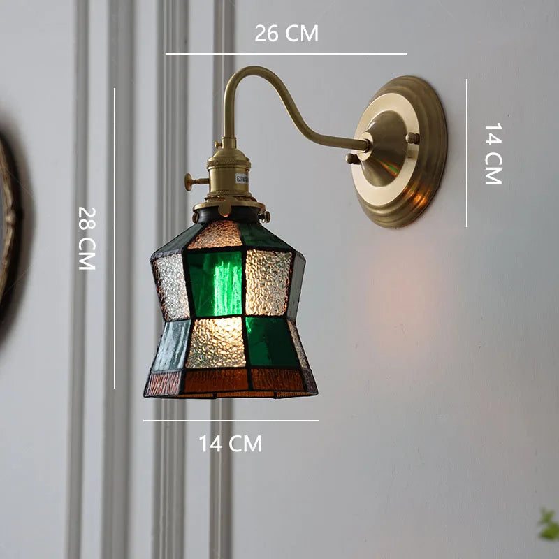 Green Tiffany Wall Light