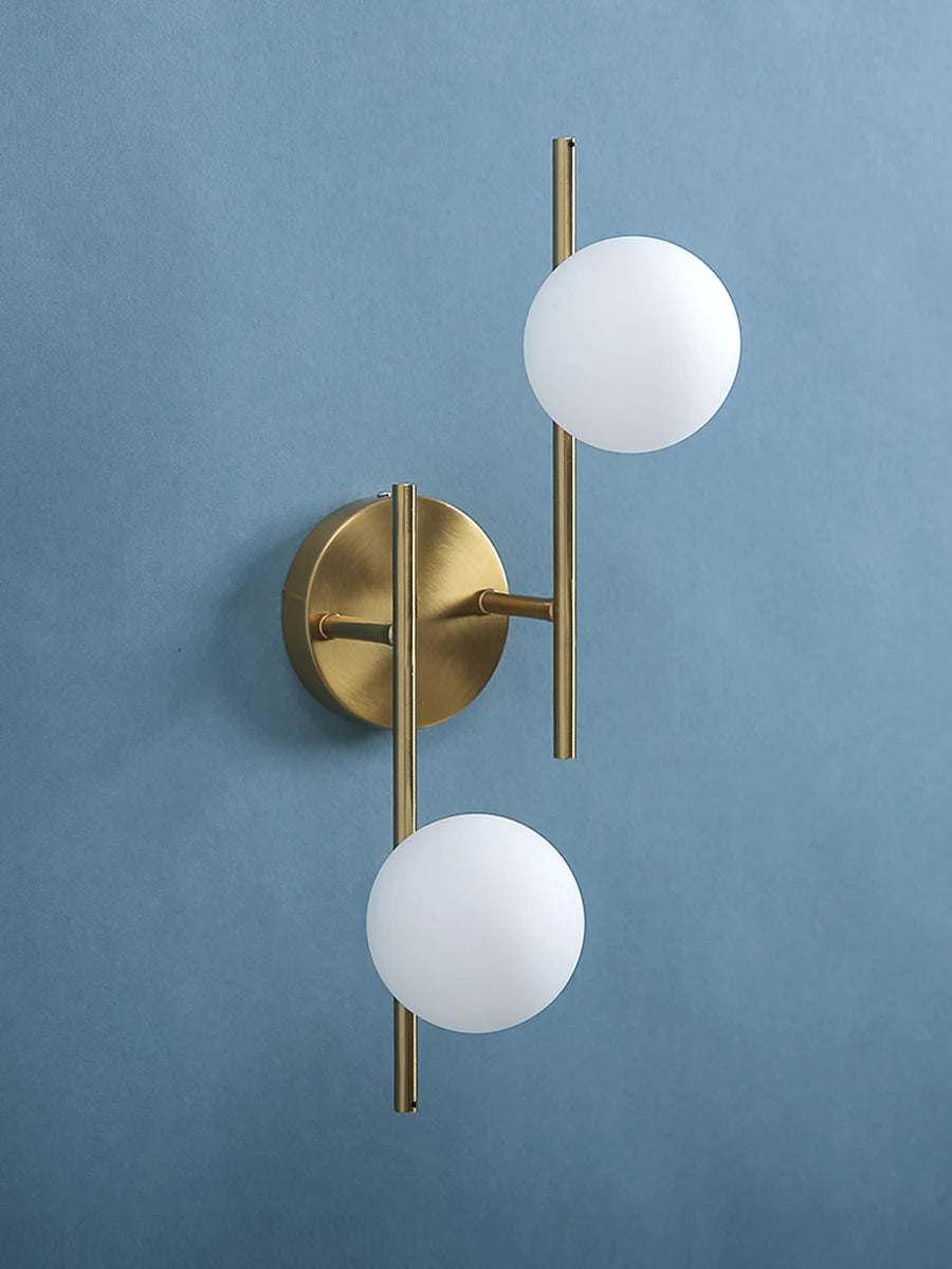 Twin Globes Wall Light