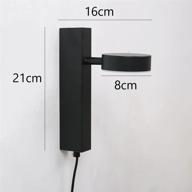 Wall Light with Rotating Disc Head