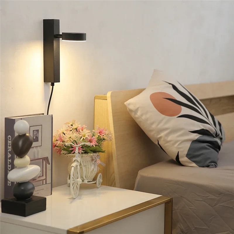 Wall Light with Rotating Disc Head
