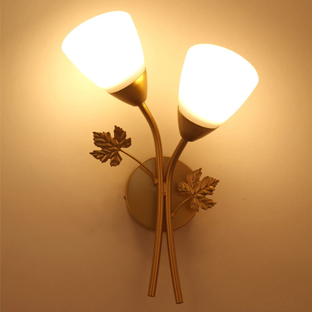 Double Flower Wall Light