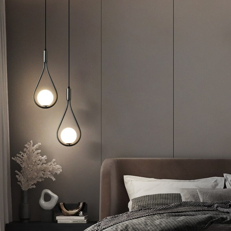 Hanging Bedside Lamp Brass